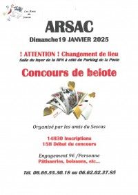 CONCOURS DE BELOTE