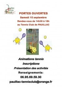 Portes Ouvertes Tennis Club